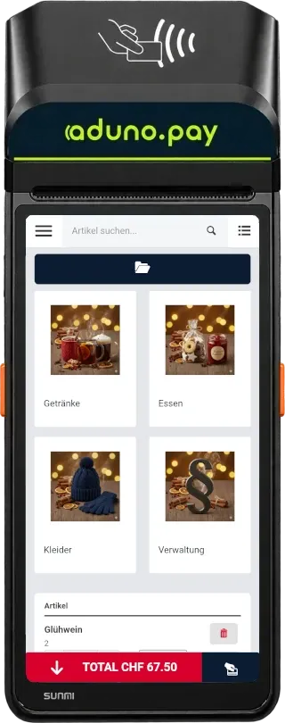 Zahlgerät mit Belegdrucker